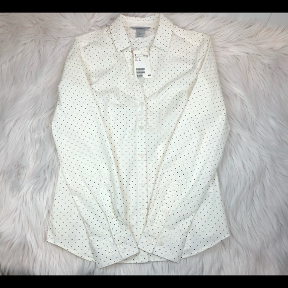 H & M Polka Dot Blouse - Picture 2 of 8